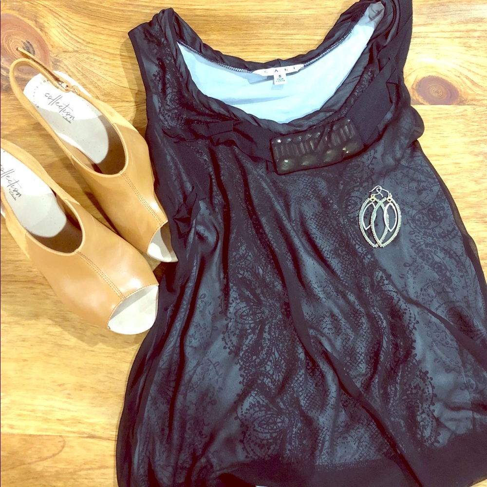 Cabi Black Dressy Tank